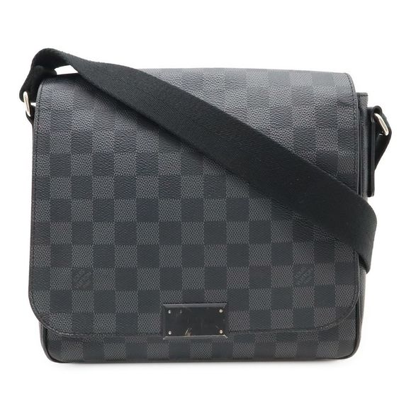 Louis Vuitton Damier Graphite District PM Shoulder Bag Messenger Bag Crossbody - Picture 1 of 8